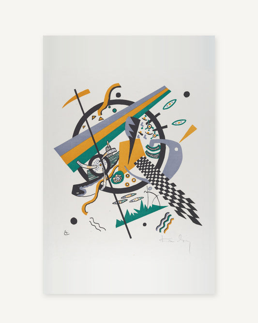 Small Worlds IV by Wassily Kandinsky (1922) - full print with paper-tone border