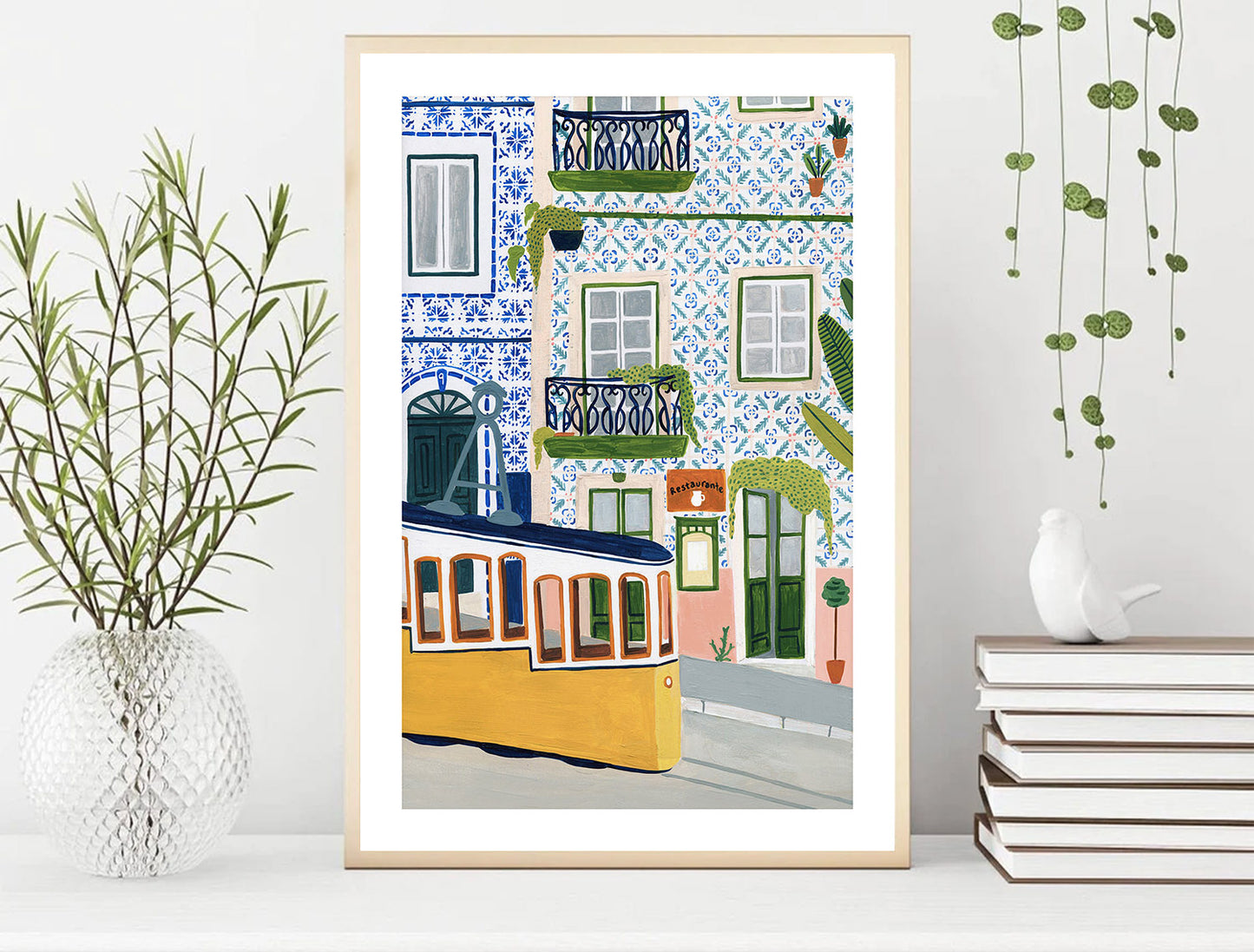Lisbon Portugal Art Print - Travel Poster, Europe Print, Home Decor (Unframed)