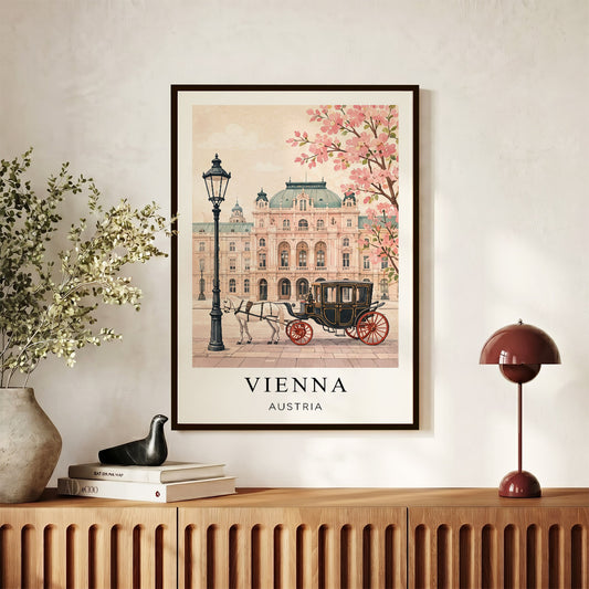 Vienna Canvas Wall Art — Austria Cityscape Decor