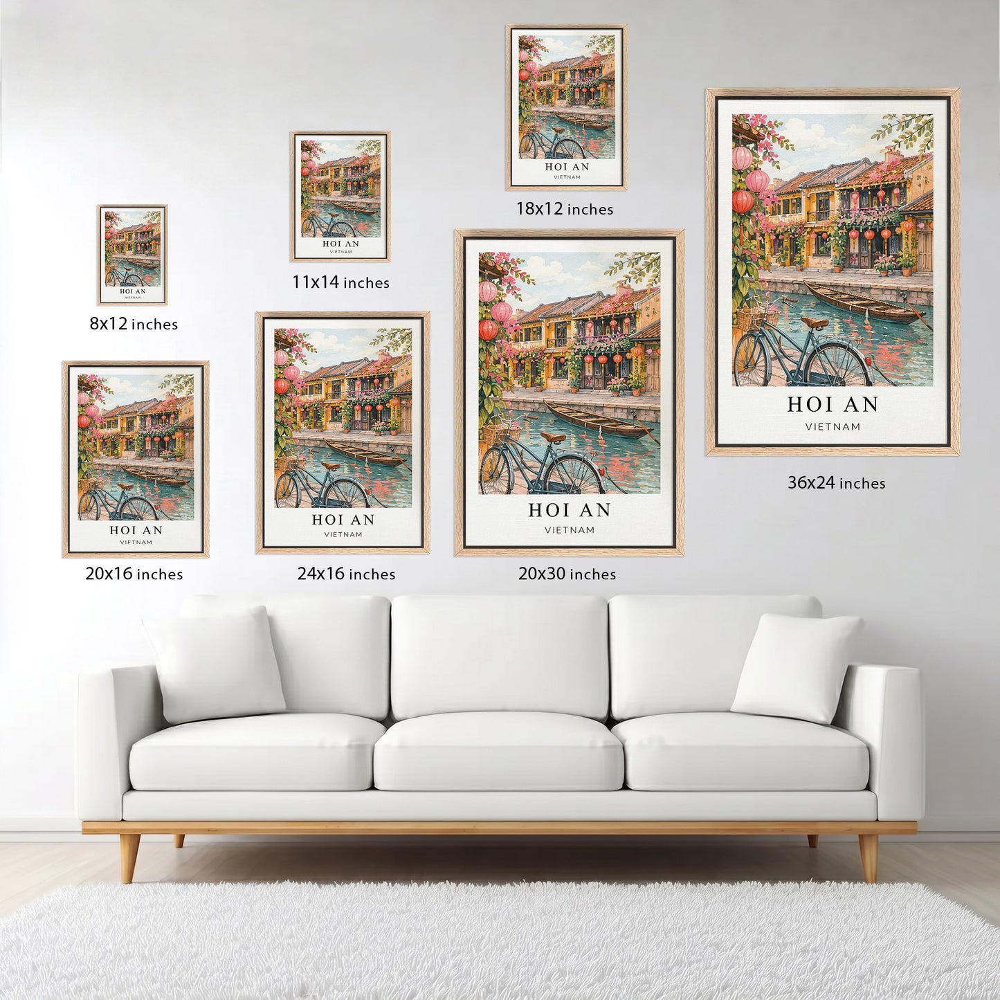 Hoi An Canvas Wall Art — Vietnam Lantern City Decor