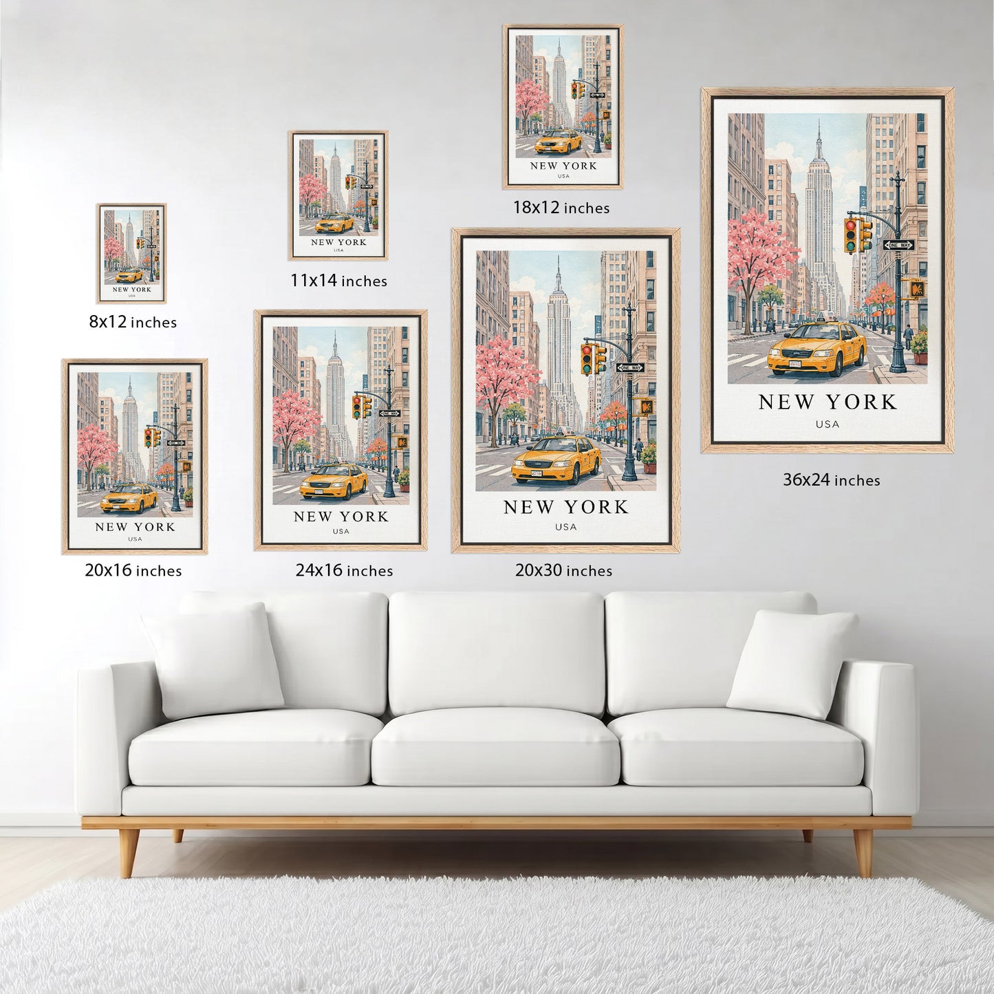 New York Canvas Wall Art — NYC Cityscape Decor