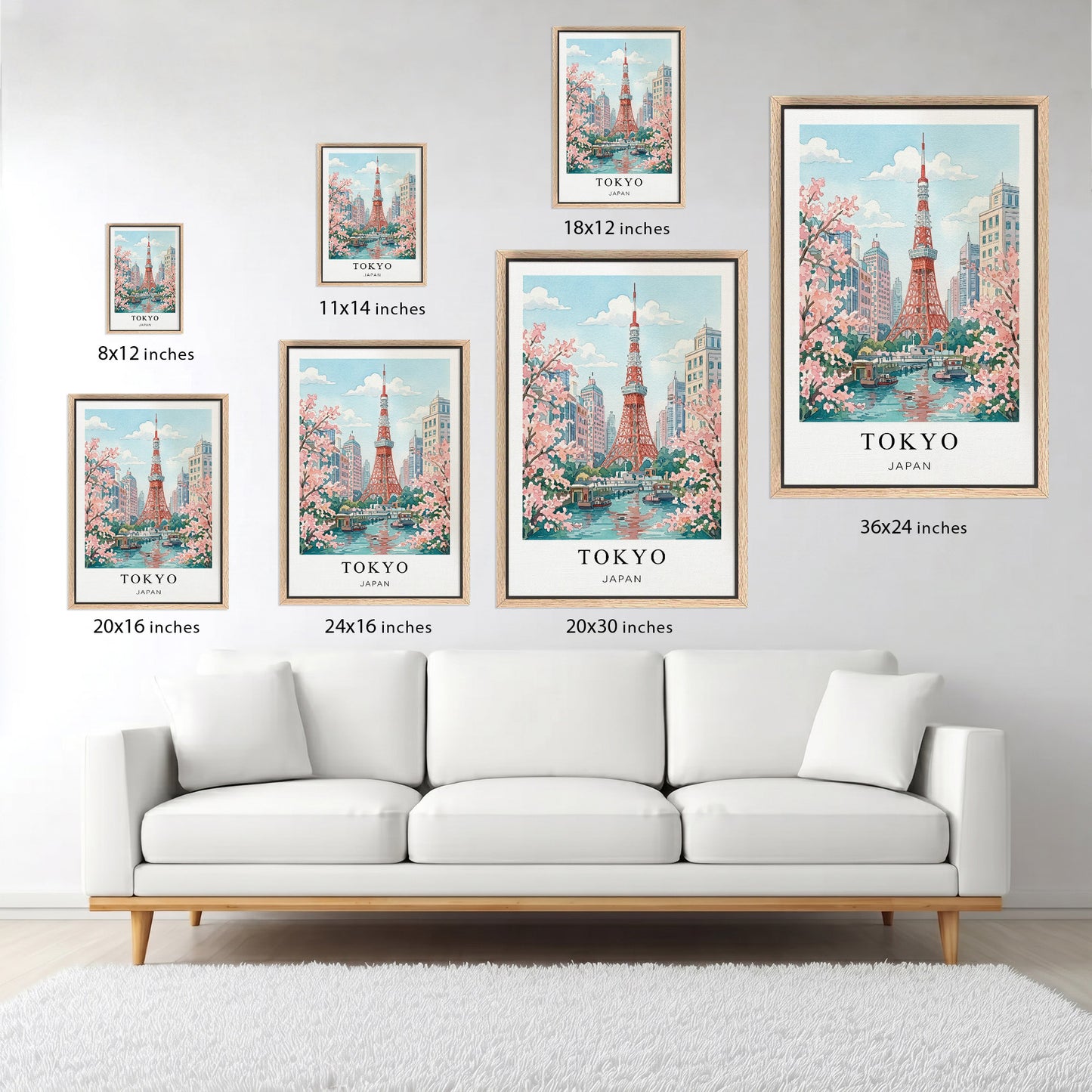 Tokyo Canvas Wall Art — Japan Cityscape Decor
