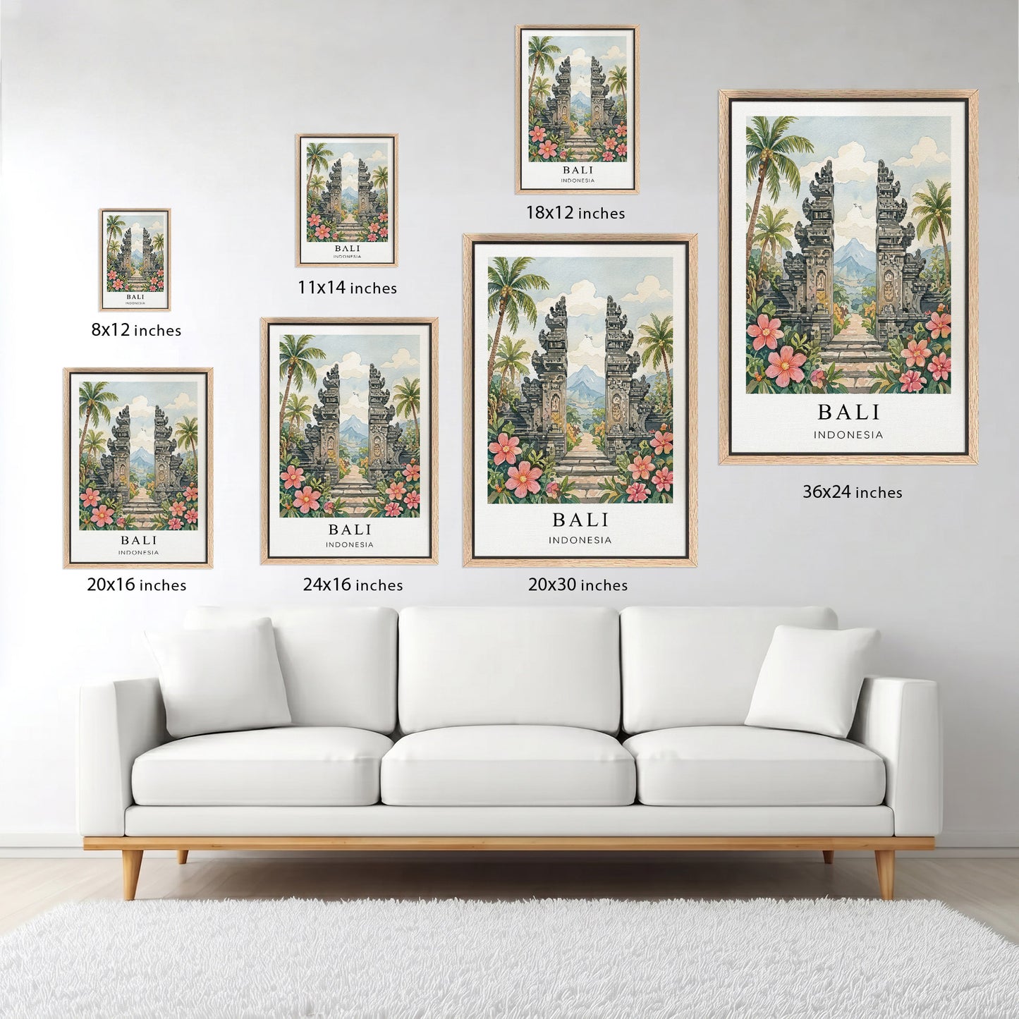 Bali Canvas Wall Art — Indonesia Tropical Decor