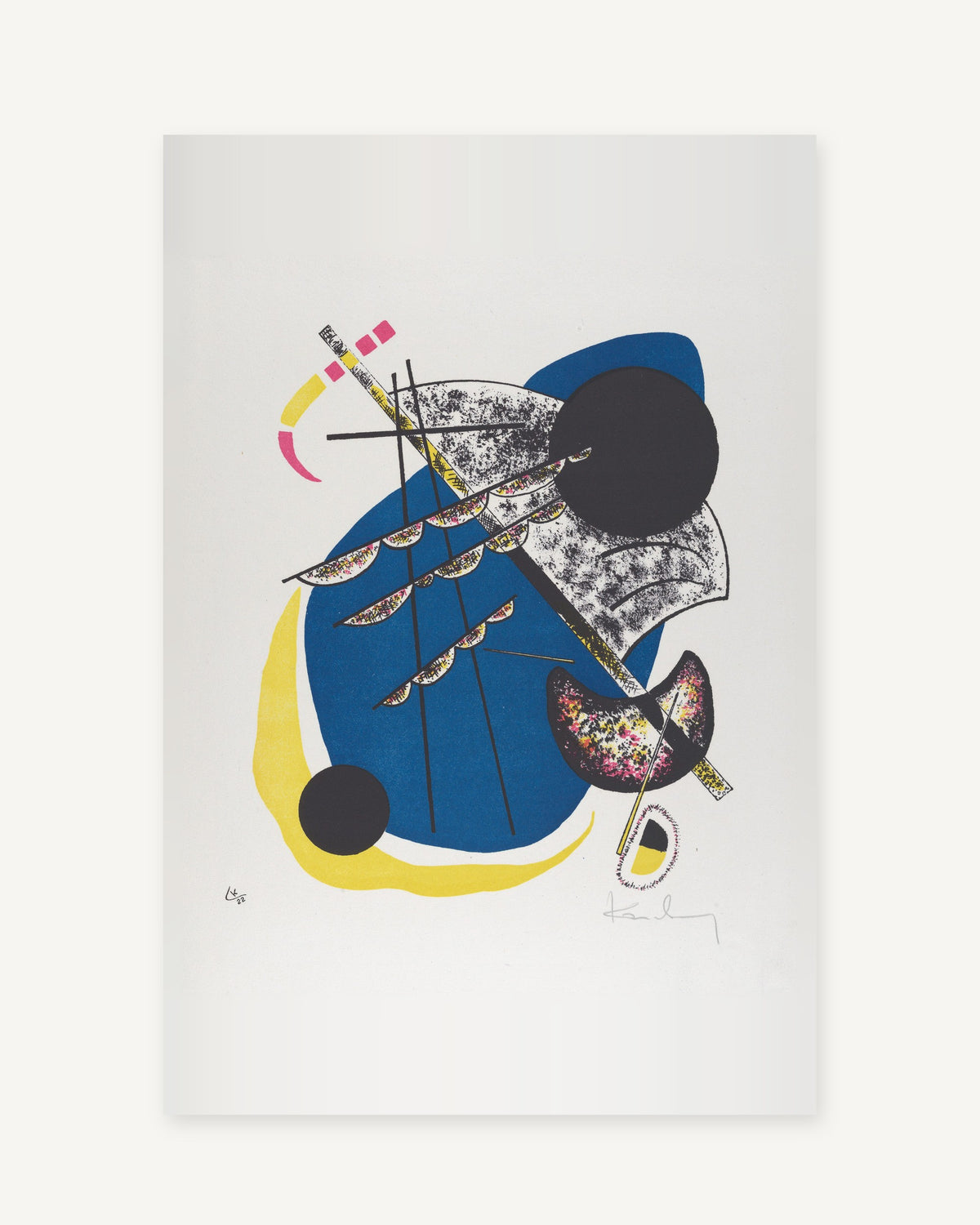 Small Worlds II by Wassily Kandinsky (1922) - full print with paper-tone border