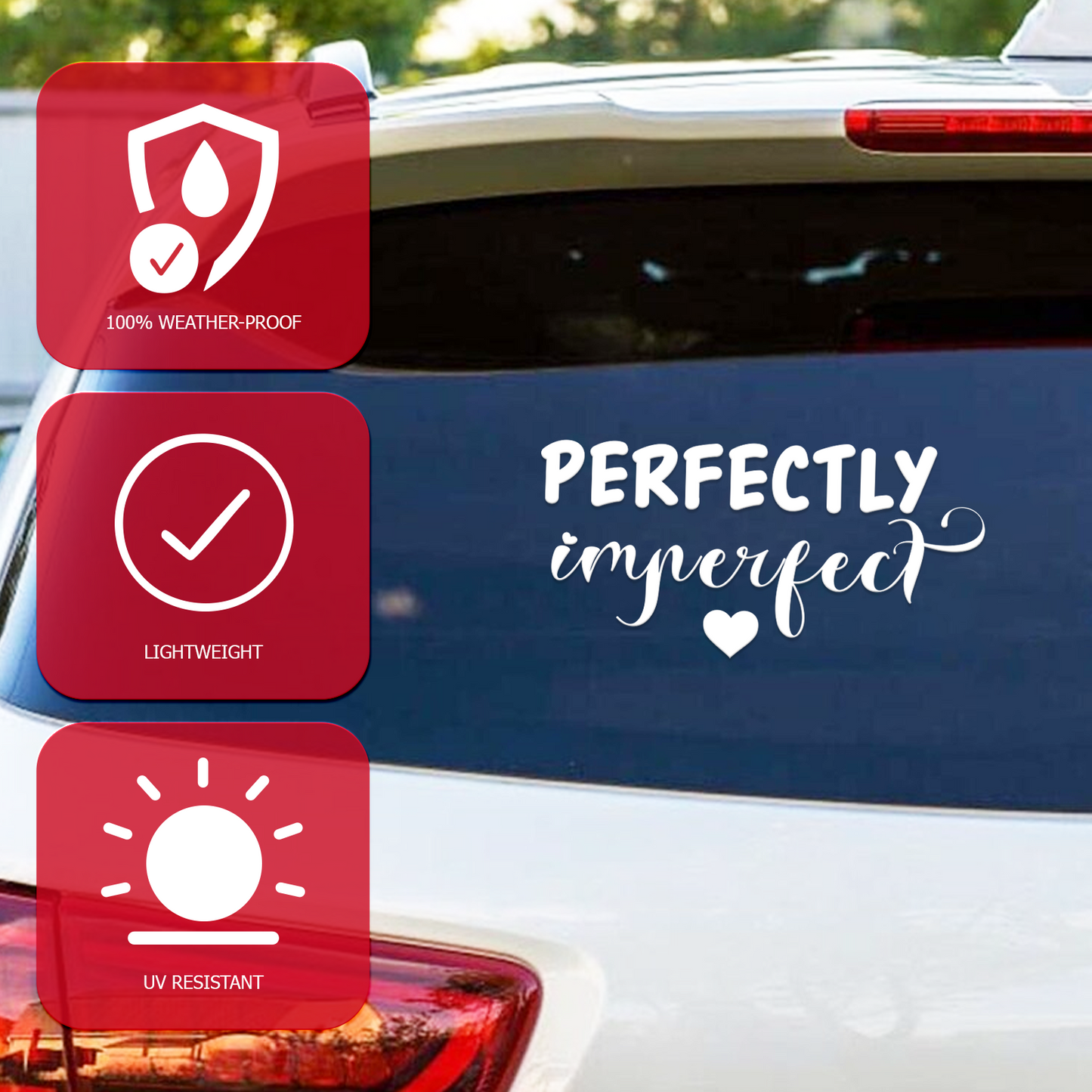 "Perfectly Imperfect Joy" Inspirational Car Decal
