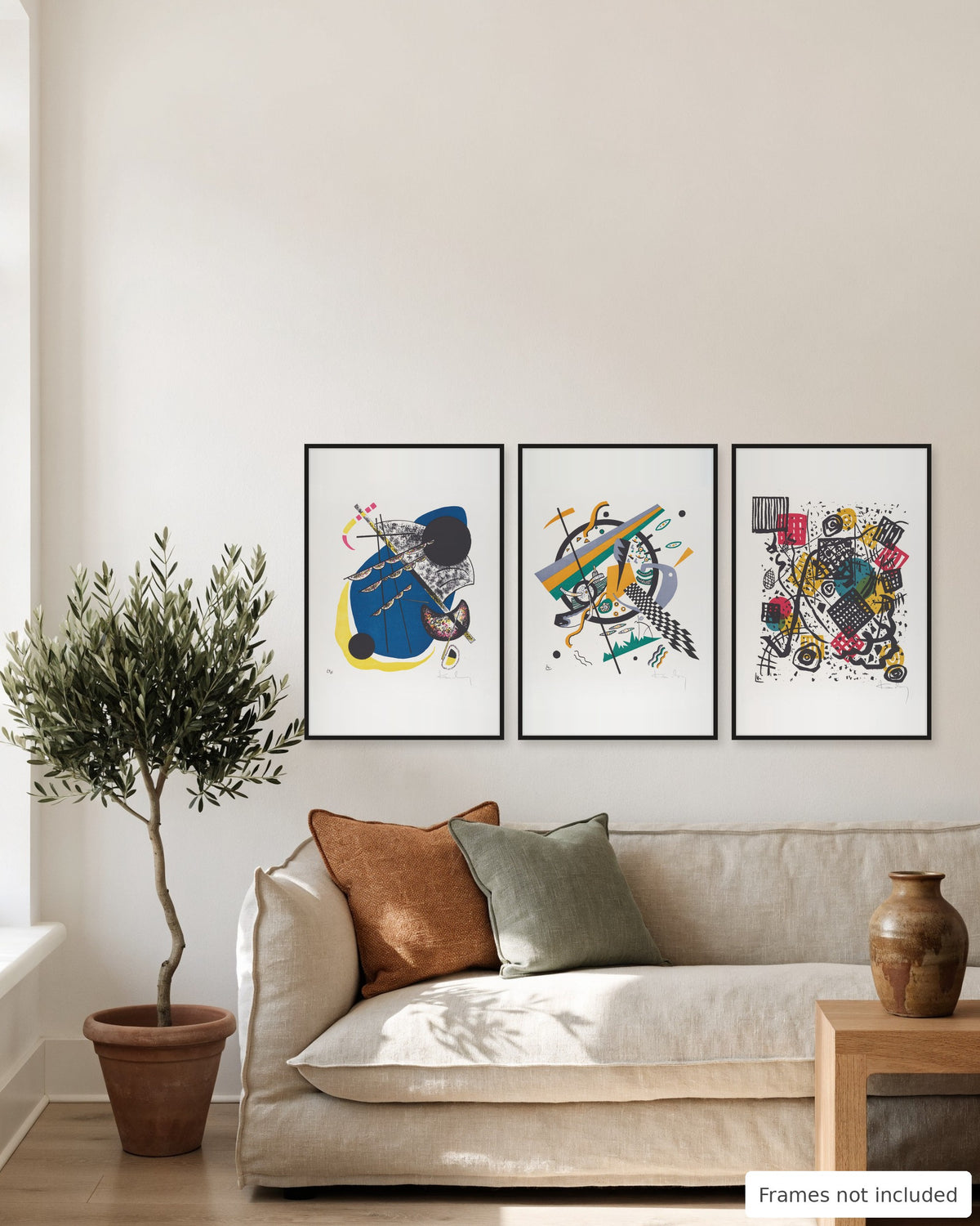 Kandinsky Small Worlds set of 3 gallery wall, second view