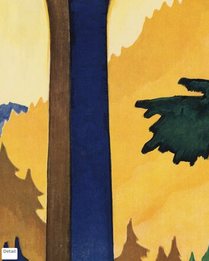 Close-up detail of the Black Forest vintage travel poster (1925)