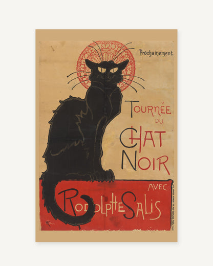 Tournée du Chat Noir poster (1896) - print 2 of the Belle Époque bar set of 3