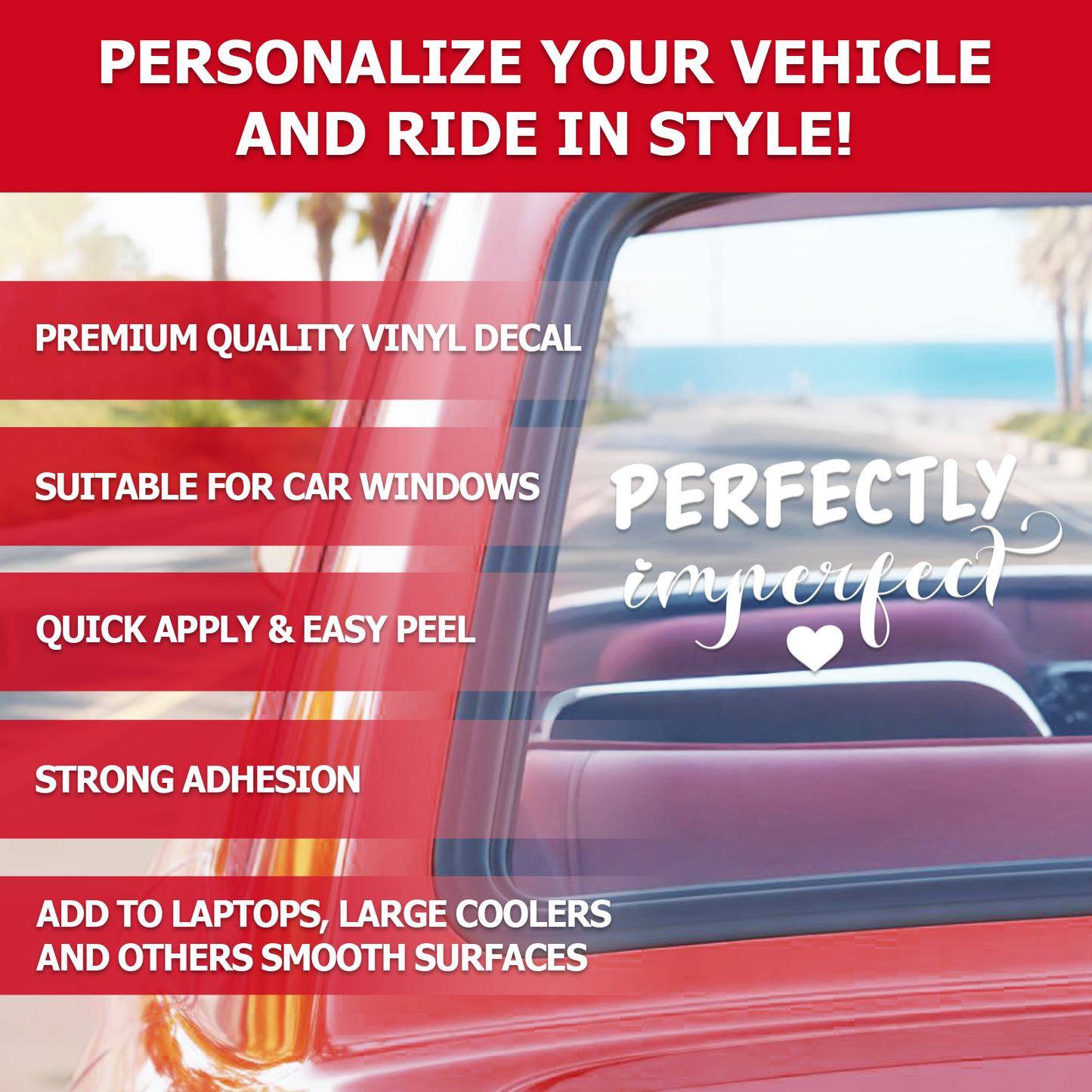"Perfectly Imperfect Joy" Inspirational Car Decal