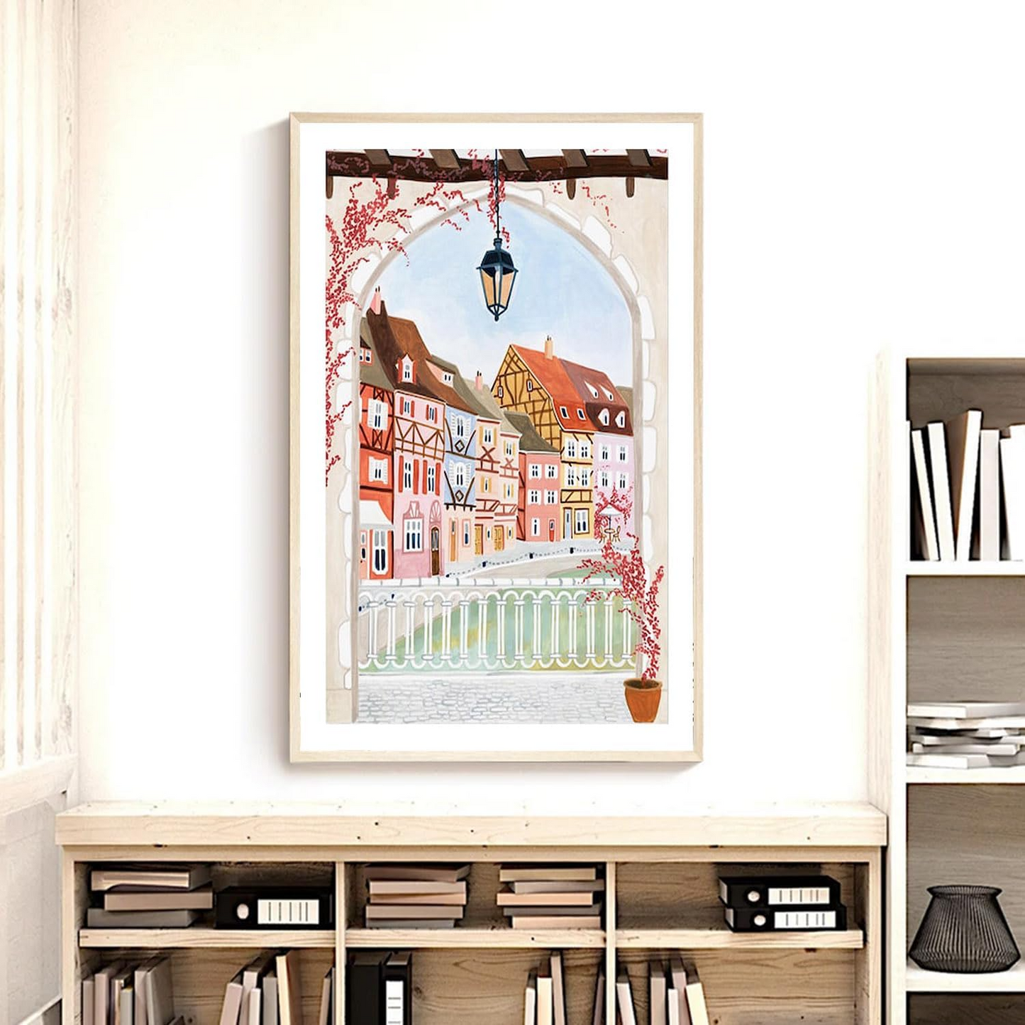 Colmar France Travel Art Print, European Village Wall Art Poster, Vintage French Town Decor, Home Decor Gift, Housewarming, Unframed