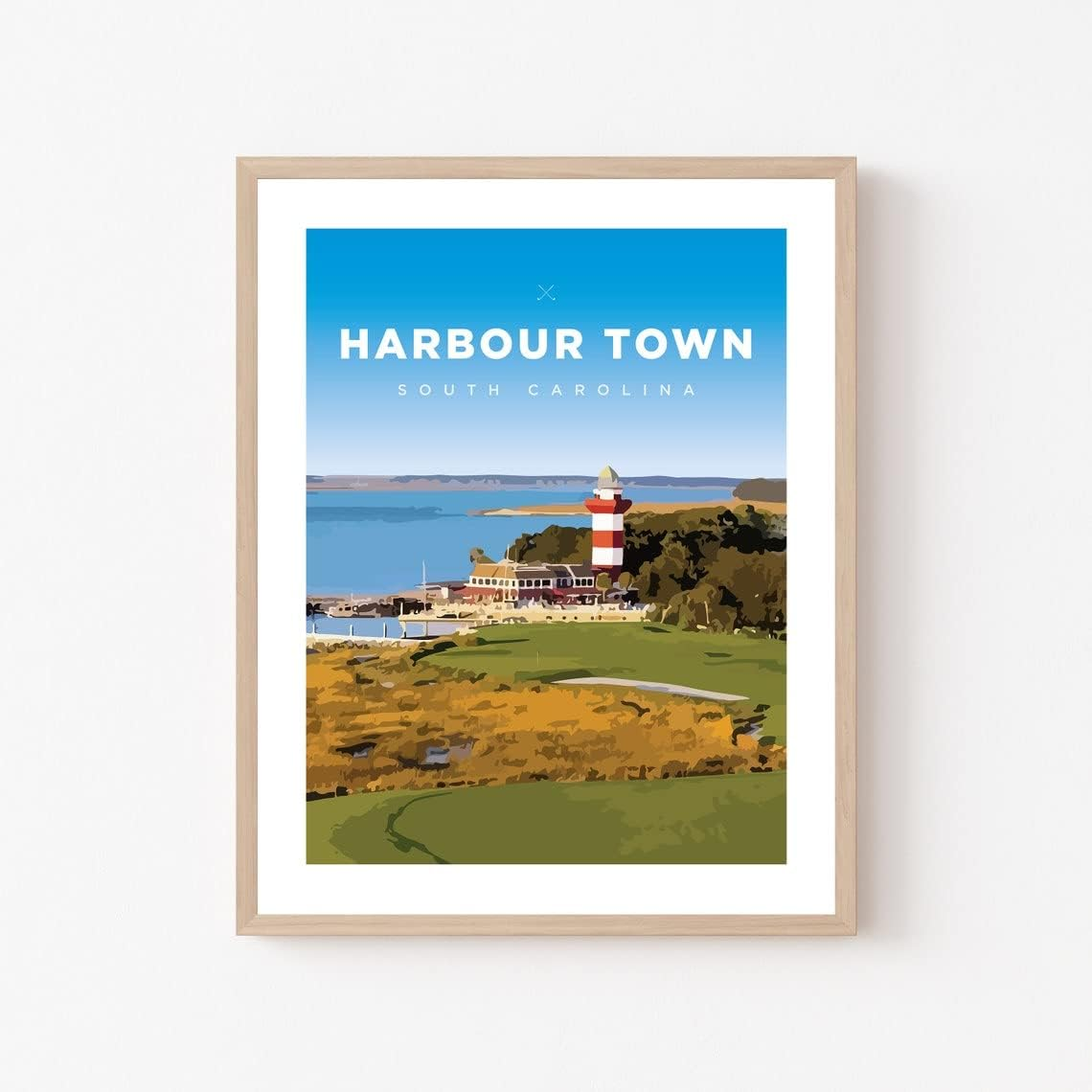Harbour Town Golf Course Print — South Carolina Coastal Wall Art (Unframed)