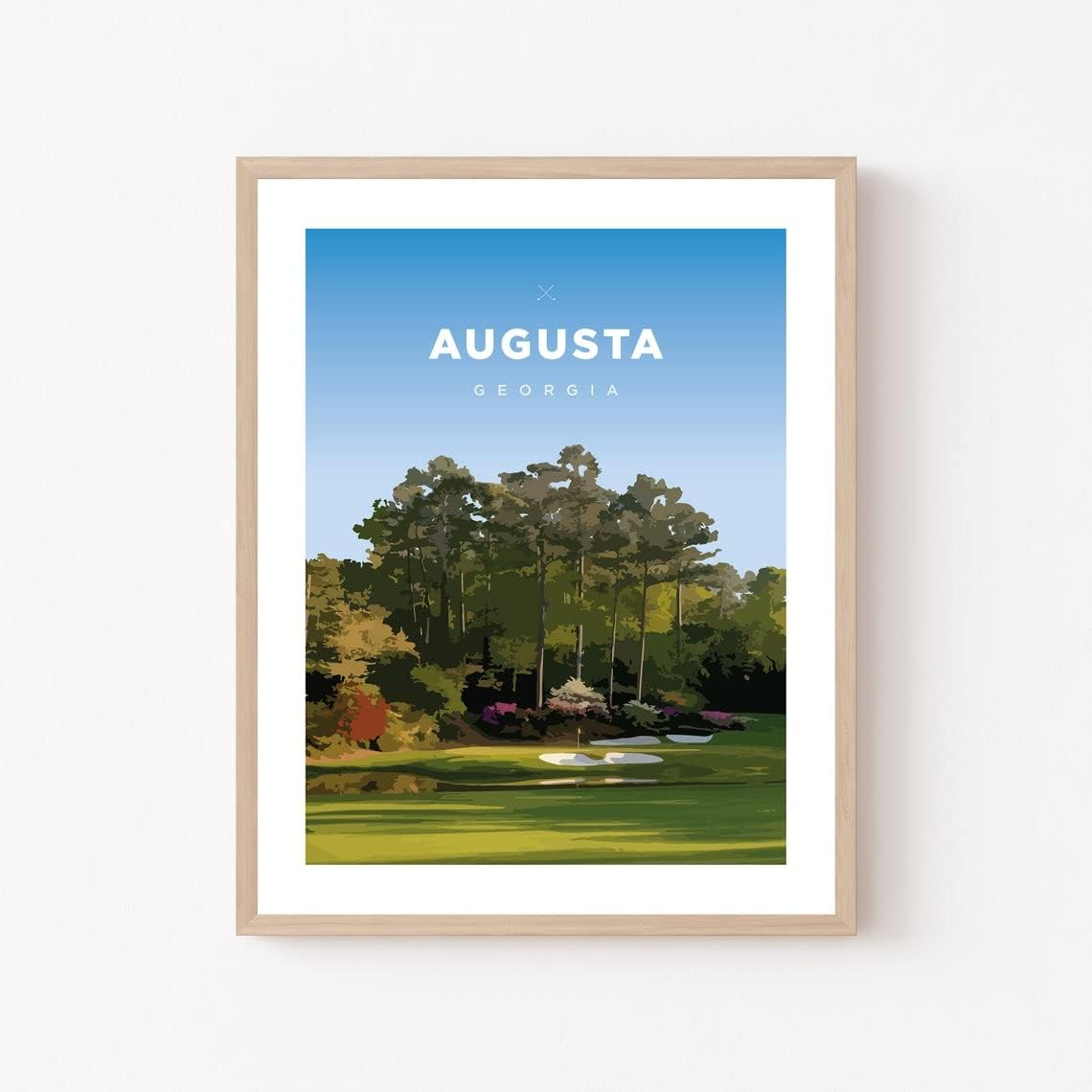 Augusta Golf Course Print — Georgia Fairway Wall Art (Unframed)