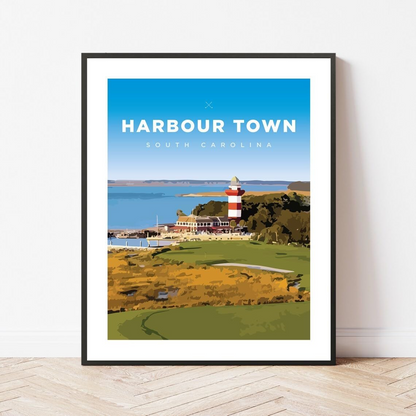 Harbour Town Golf Course Print — South Carolina Coastal Wall Art (Unframed)