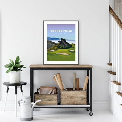 Torrey Pines Golf Course Print — California Fairway Wall Art (Unframed)