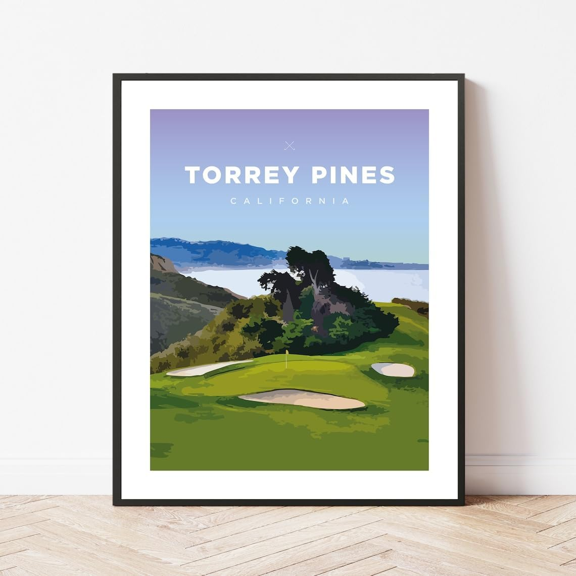 Torrey Pines Golf Course Print — California Fairway Wall Art (Unframed)