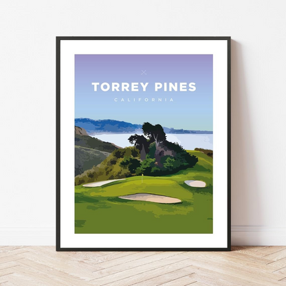 Torrey Pines Golf Course Print — California Fairway Wall Art (Unframed)