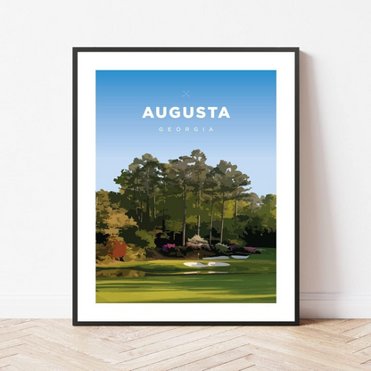 Augusta Golf Course Print — Georgia Fairway Wall Art (Unframed)