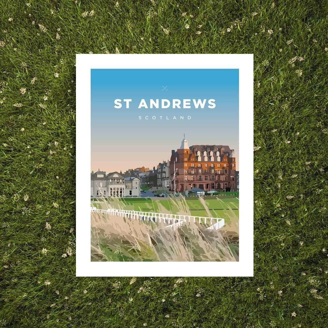 St Andrews Golf Course Print — Scotland Coastal Wall Art (Unframed)