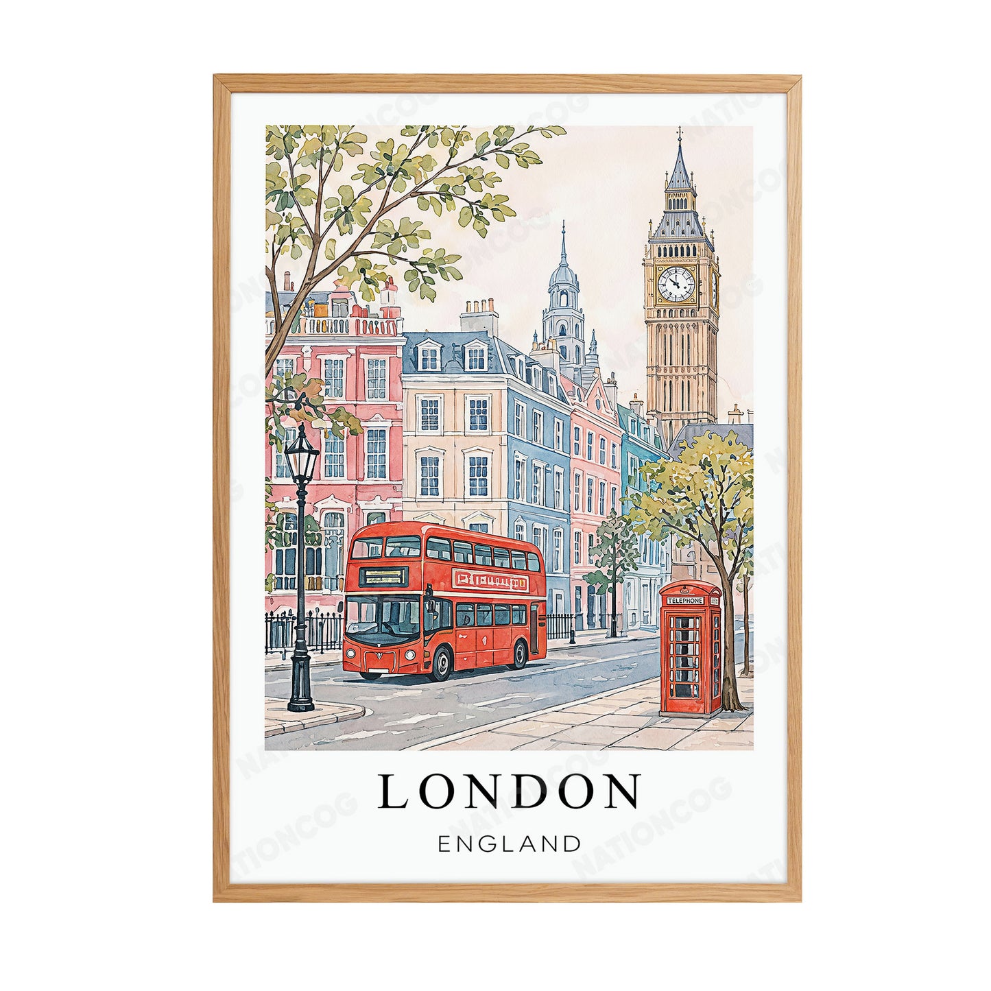 London Travel Print — England City Wall Art