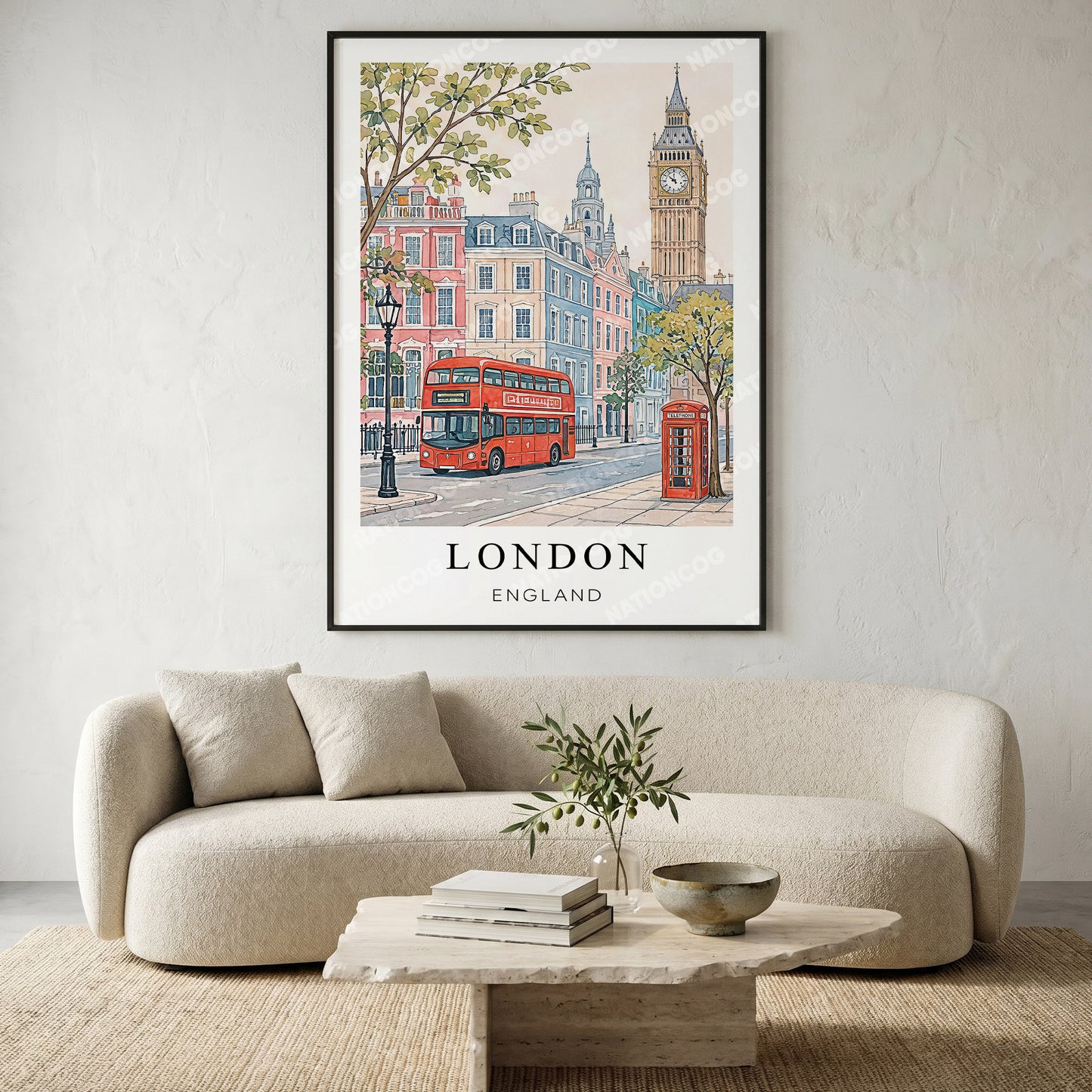 London Travel Print — England City Wall Art