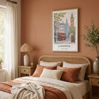 London Travel Print — England City Wall Art