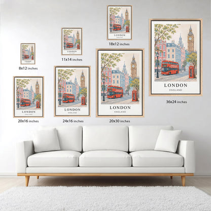 London Canvas Print — England Travel Wall Art