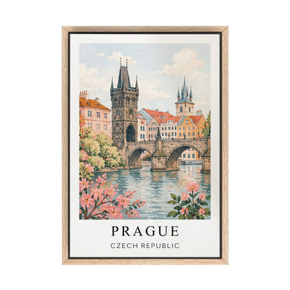 Prague Canvas Wall Art — Czech Republic Cityscape Decor