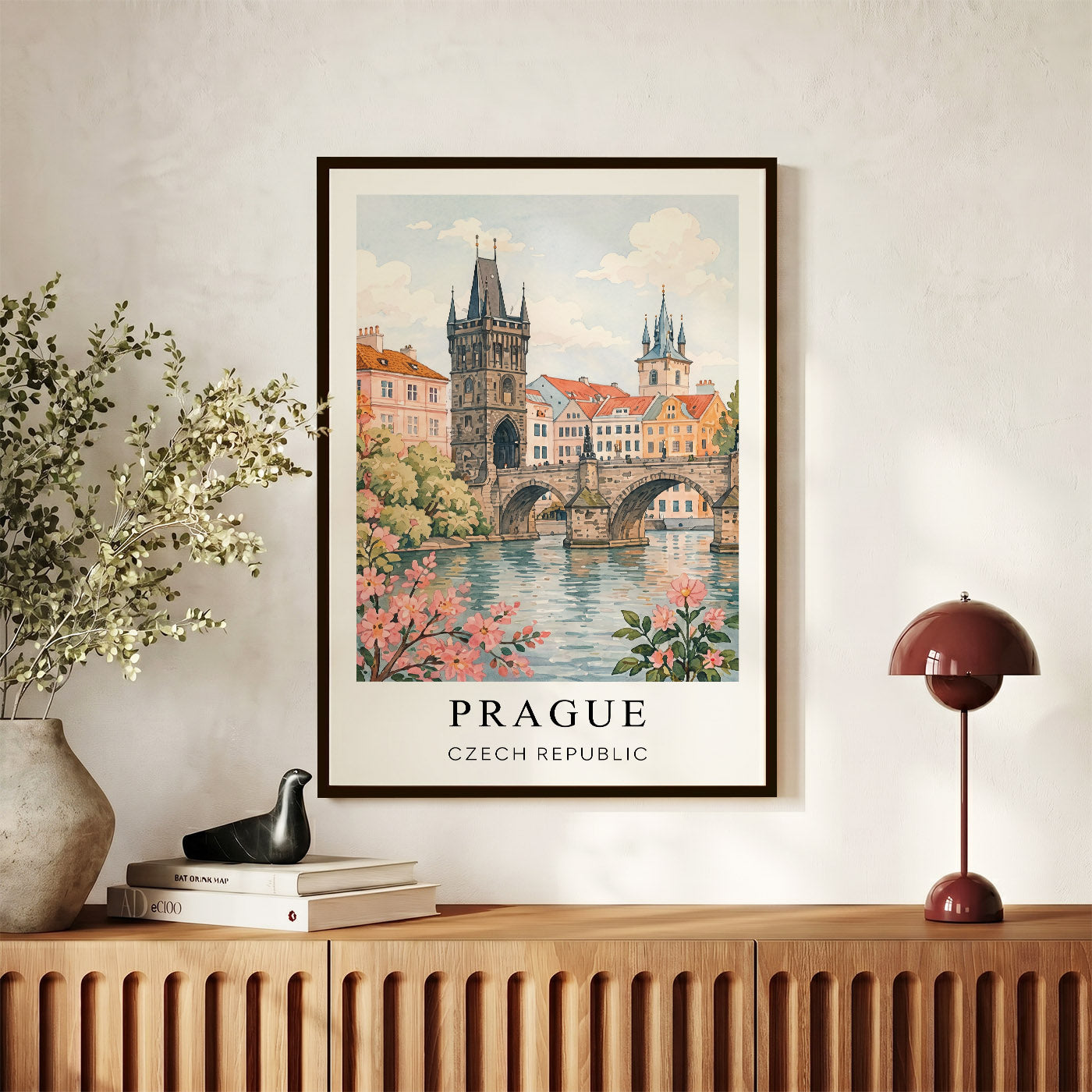 Prague Canvas Wall Art — Czech Republic Cityscape Decor