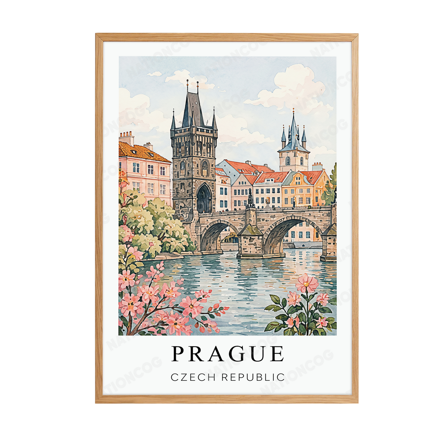 Prague Canvas Wall Art — Czech Republic Cityscape Decor