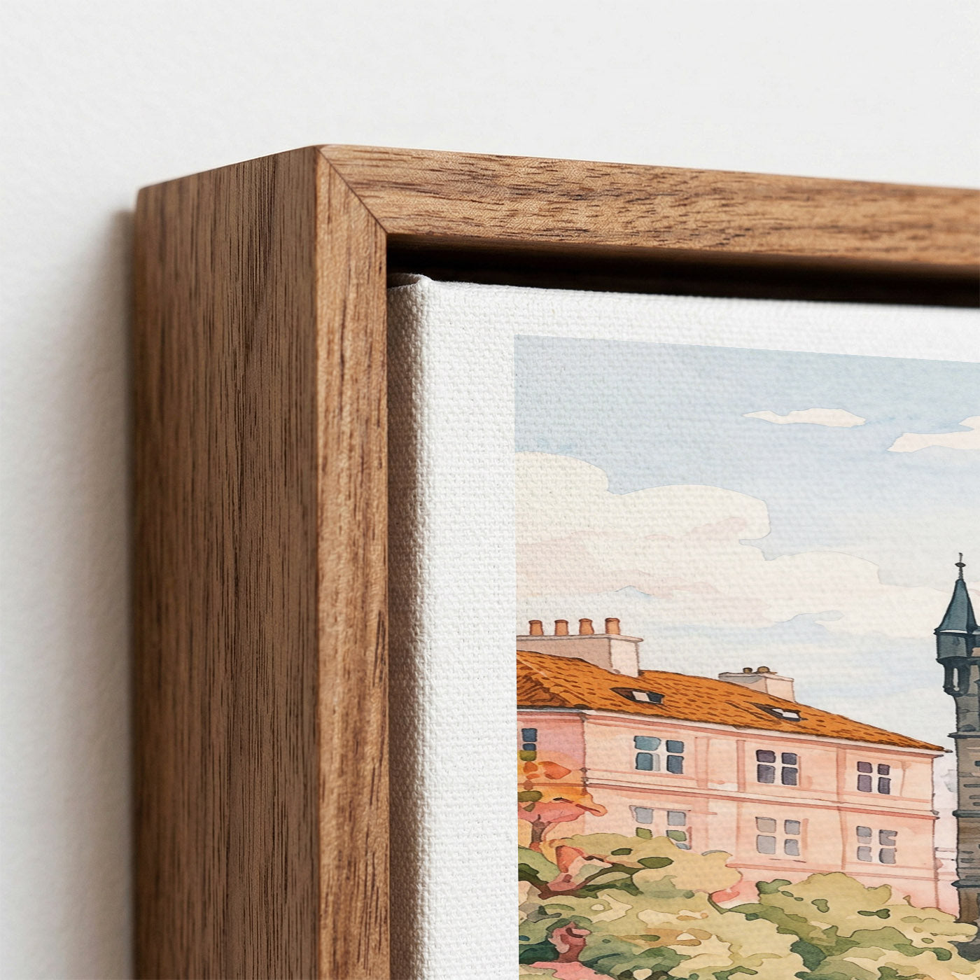 Prague Canvas Wall Art — Czech Republic Cityscape Decor