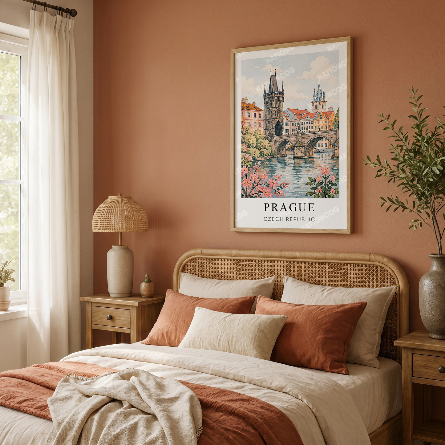 Prague Canvas Wall Art — Czech Republic Cityscape Decor