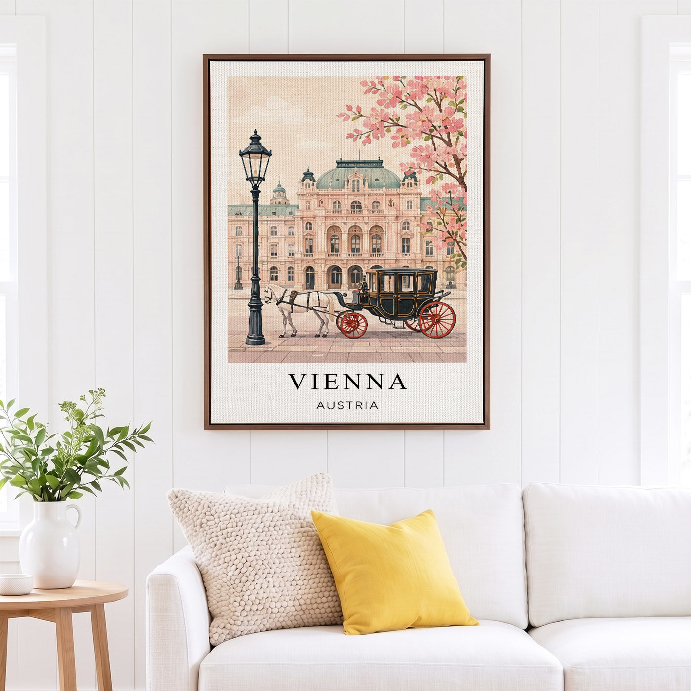 Vienna Canvas Wall Art — Austria Cityscape Decor