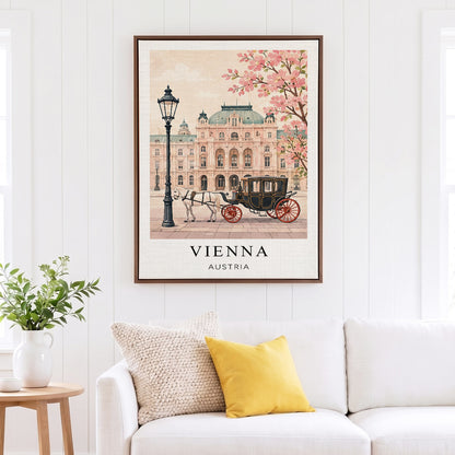 Vienna Canvas Wall Art — Austria Cityscape Decor