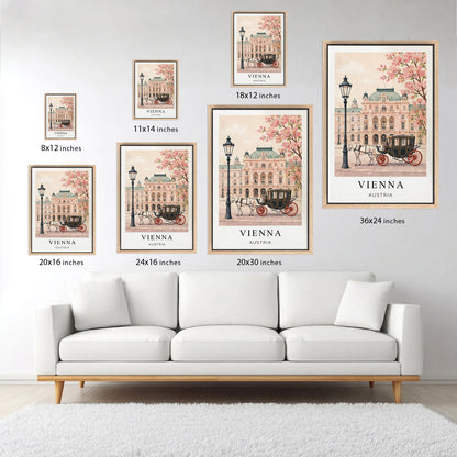 Vienna Canvas Wall Art — Austria Cityscape Decor