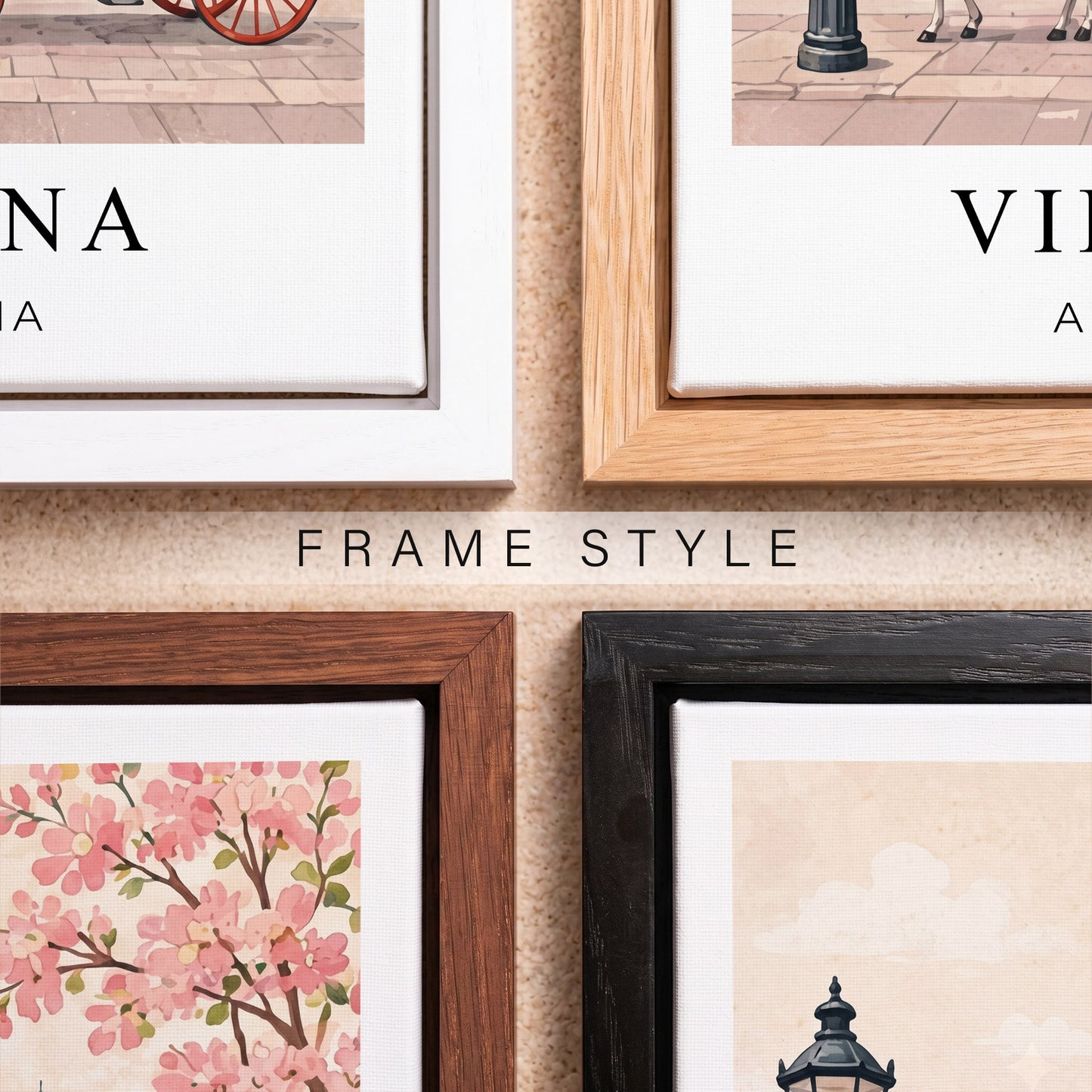 Vienna Canvas Wall Art — Austria Cityscape Decor