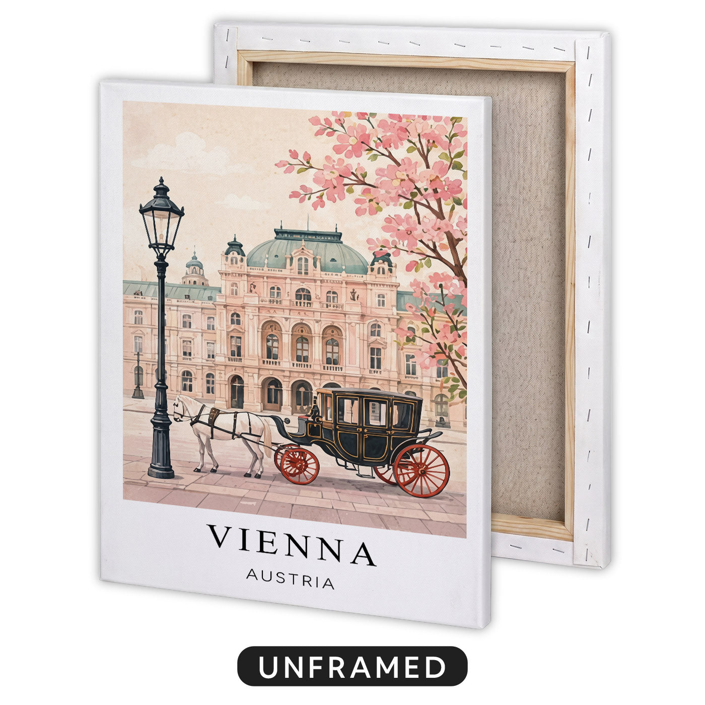 Vienna Canvas Wall Art — Austria Cityscape Decor