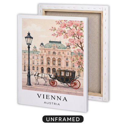 Vienna Canvas Wall Art — Austria Cityscape Decor