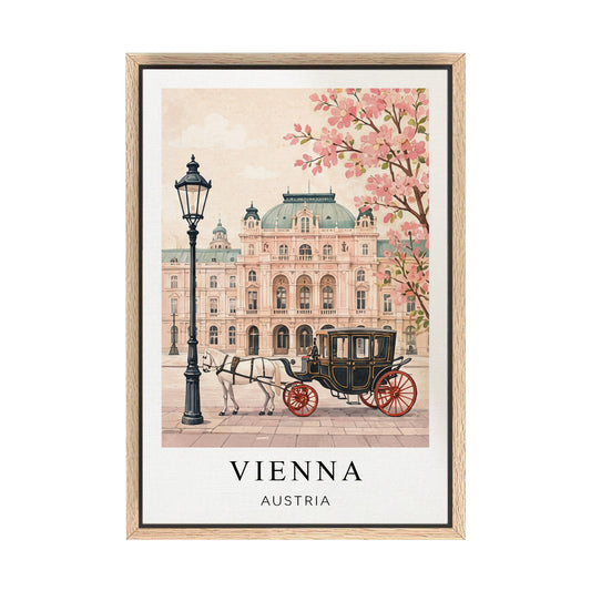 Vienna Canvas Wall Art — Austria Cityscape Decor