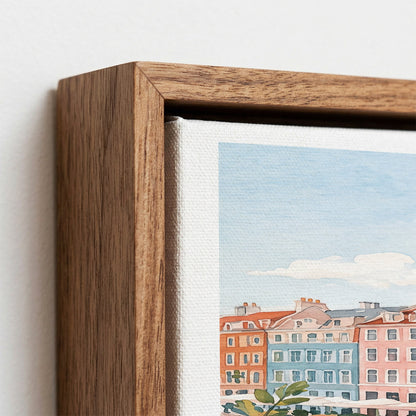 Copenhagen Canvas Wall Art — Denmark Canal Decor