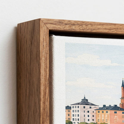 Stockholm Canvas Wall Art — Sweden Waterfront Decor
