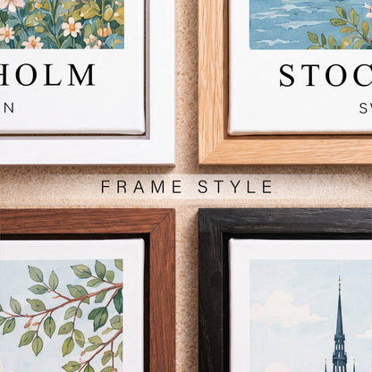 Stockholm Canvas Wall Art — Sweden Waterfront Decor