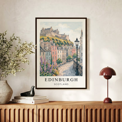 Edinburgh Canvas Wall Art — Scotland Cityscape Decor