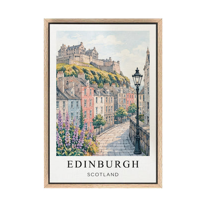 Edinburgh Canvas Wall Art — Scotland Cityscape Decor