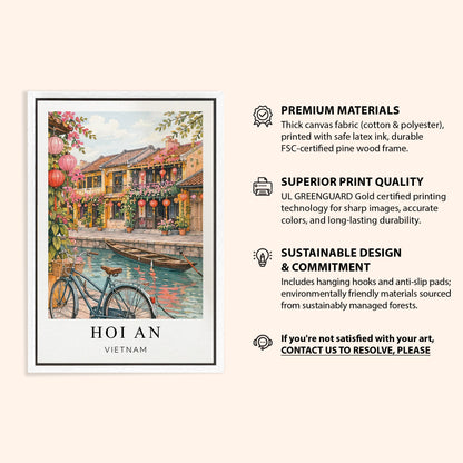 Hoi An Canvas Wall Art — Vietnam Lantern City Decor