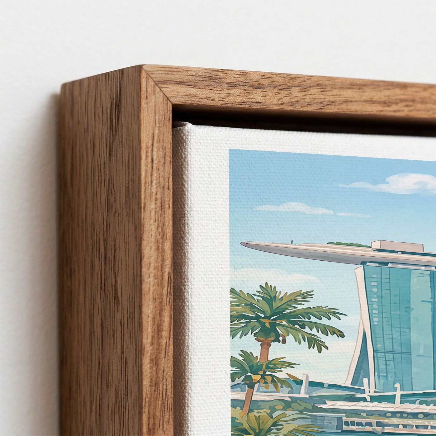 Singapore Canvas Wall Art — Marina Bay Cityscape Decor