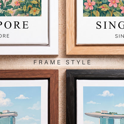 Singapore Canvas Wall Art — Marina Bay Cityscape Decor