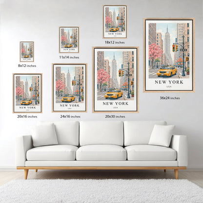 New York Canvas Wall Art — NYC Cityscape Decor