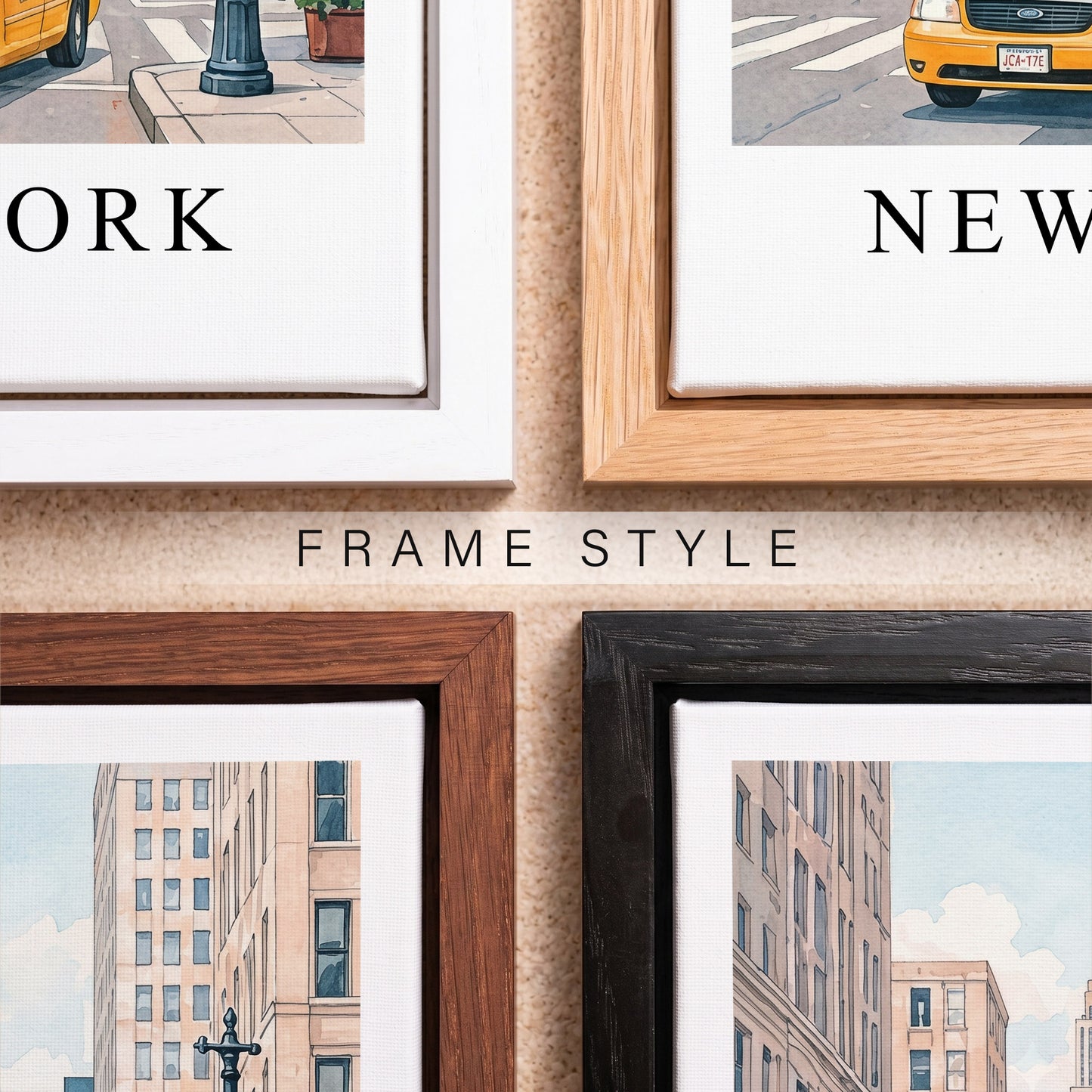 New York Canvas Wall Art — NYC Cityscape Decor