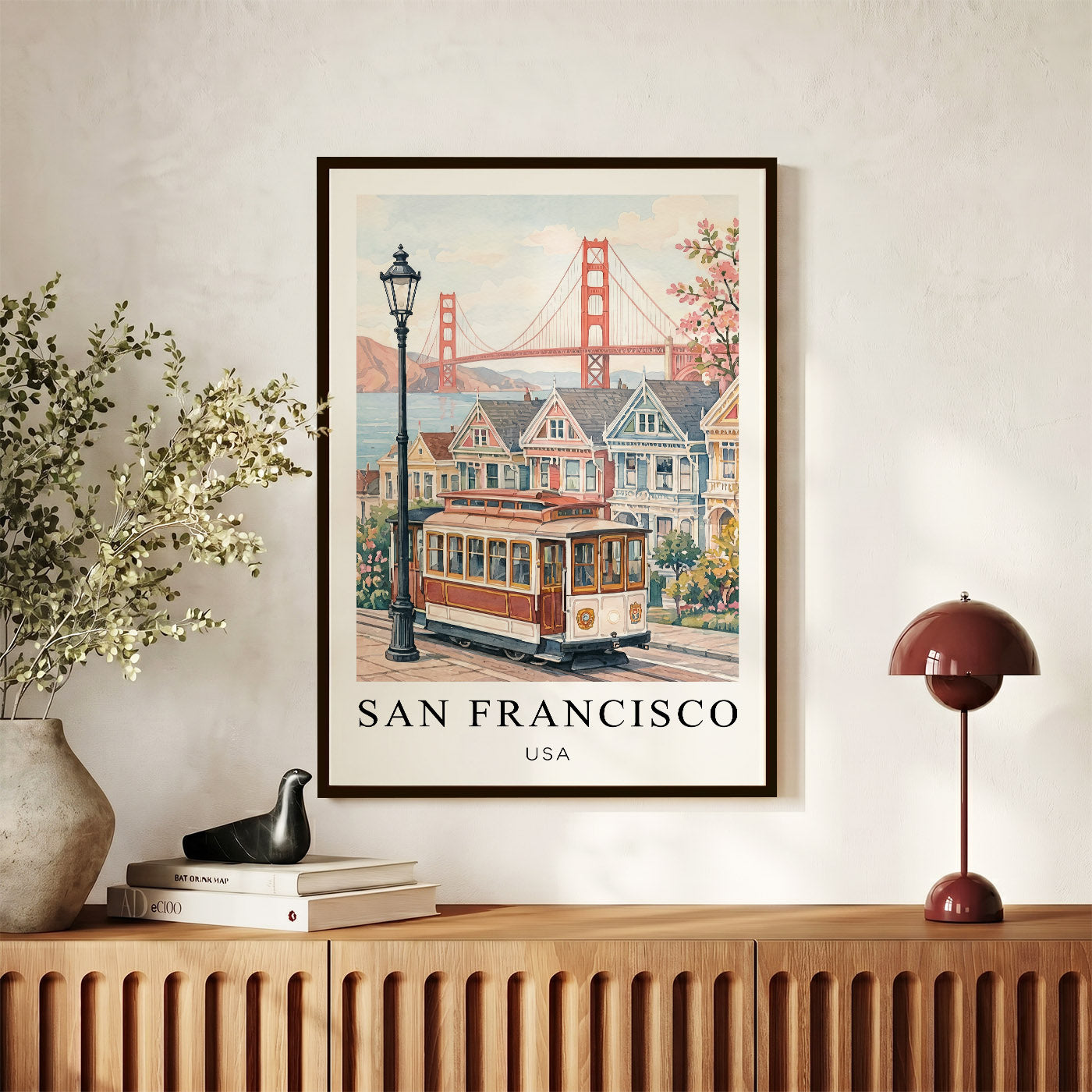 San Francisco Canvas Wall Art — California Cityscape Decor
