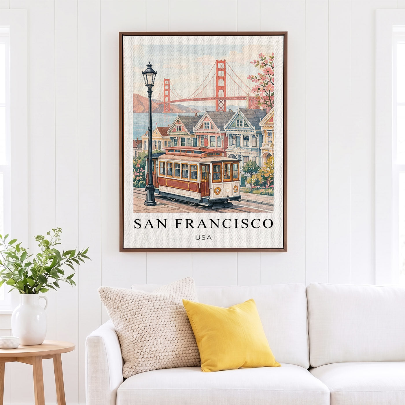 San Francisco Canvas Wall Art — California Cityscape Decor